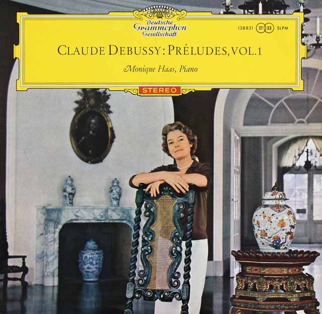 【赤ステレオ、独最初期盤】　アースのドビュッシー/前奏曲集第1巻 　独DGG　3623　LP レコード