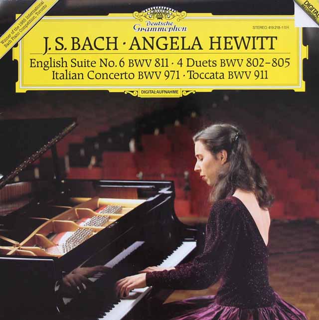 ヒューイットのバッハ/イギリス組曲第6番ほか　独DGG　3623　LP レコード