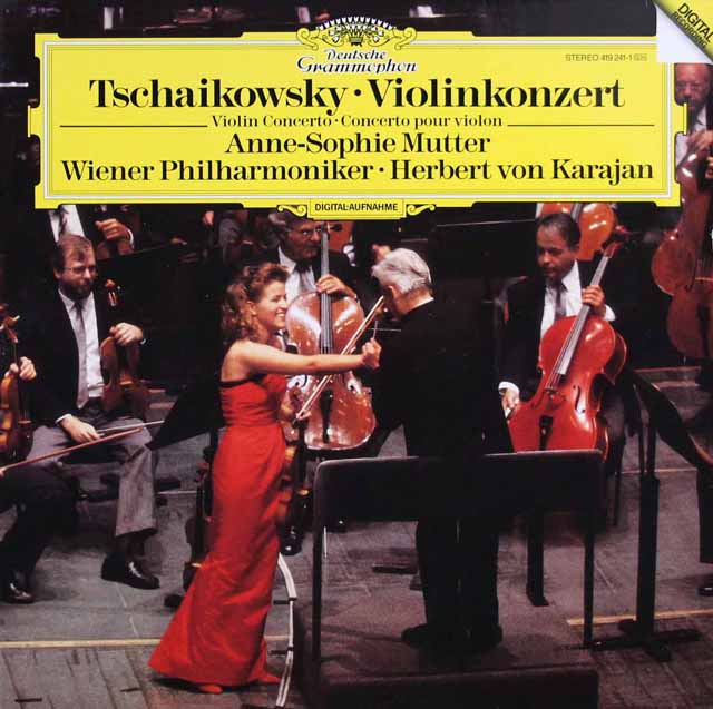 ムター、カラヤンのチャイコフスキー/ヴァイオリン協奏曲　独DGG　3623　LP レコード