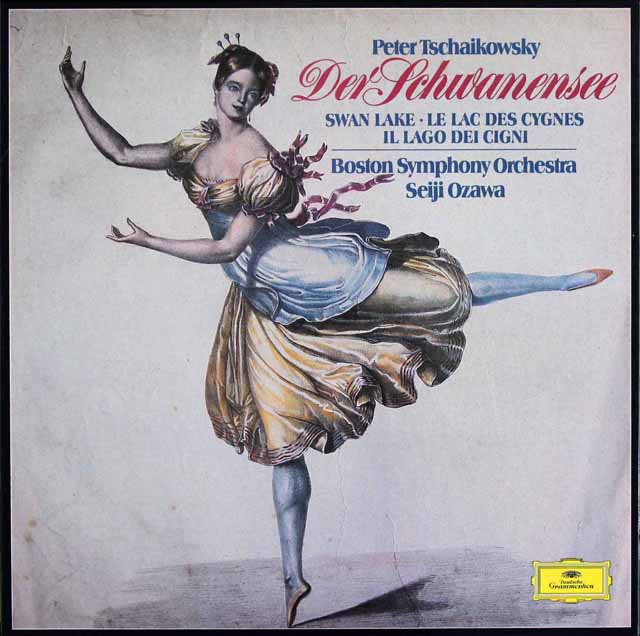 小澤のチャイコフスキー/バレエ音楽「白鳥の湖」全曲　独DGG　3623　LP レコード