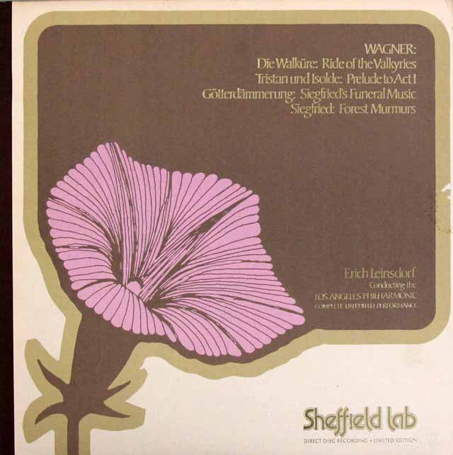 【ダイレクト・カット】　ラインスドルフのワーグナー/ワルキューレの騎行ほか　米Sheffield lab　3623　LP レコード