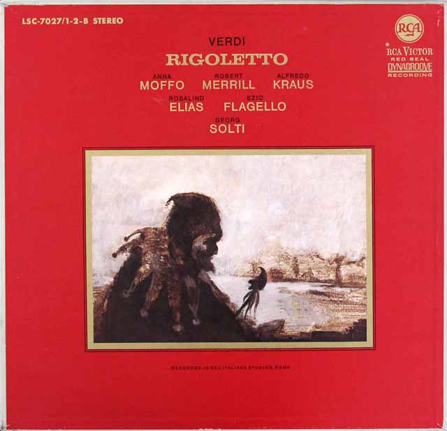 ショルティのヴェルディ/「リゴレット」全曲　独RCA　3623　LP レコード