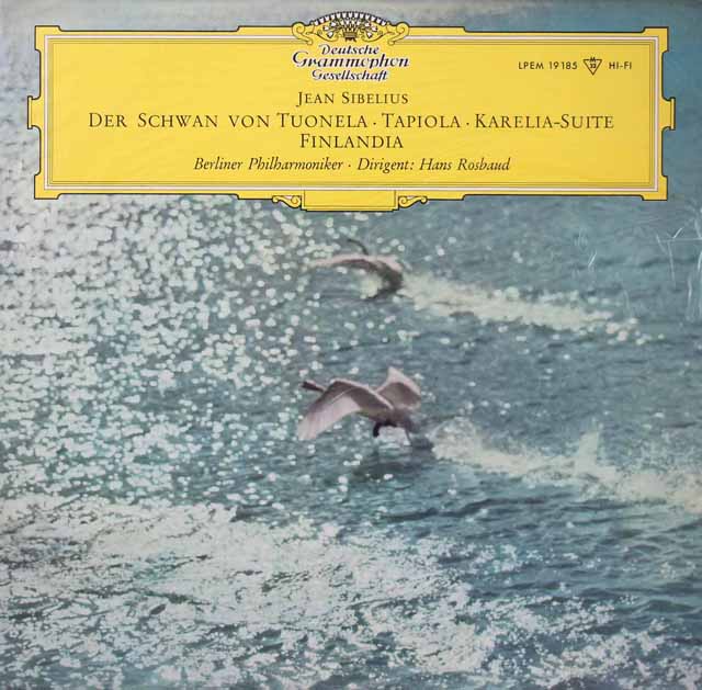 ロスバウトのシベリウス/フィンランディア ほか　独DGG　3624　LP レコード