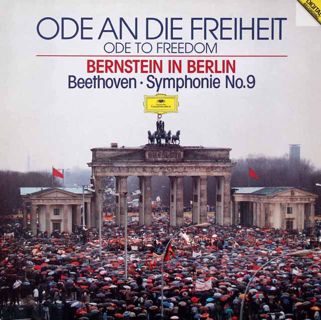 バーンスタインのベートーヴェン/交響曲第9番「合唱付き」[ベルリンの壁解放記念コンサート]　独DGG　3624　LP レコード
