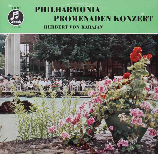 【モノラル】　カラヤンの「プロムナード・コンサート」　独Columbia　3624　LP レコード