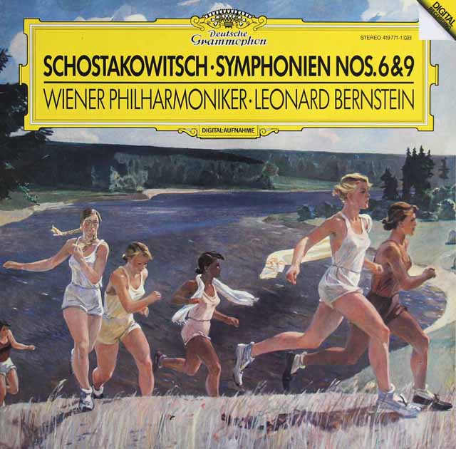 バーンスタインのショスタコーヴィチ/交響曲第6、9番　独DGG　3625　LP レコード