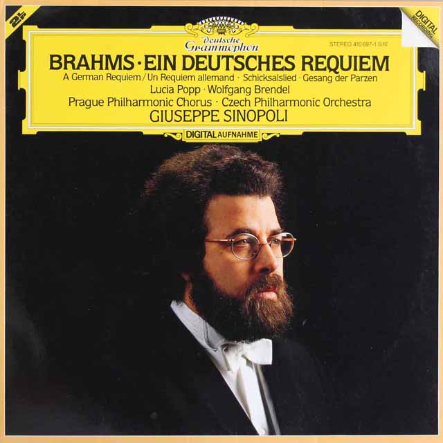 シノーポリのブラームス/「ドイツ・レクエイム」ほか　独DGG　3625　LP レコード