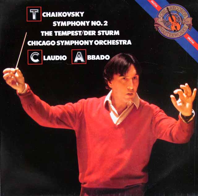 アバドのチャイコフスキー/交響曲第2番「小ロシア」ほか　蘭CBS　3626　LP レコード