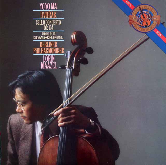 ヨーヨー・マ&マゼールのドヴォルザーク/チェロ協奏曲ほか　蘭CBS　3626　LP レコード