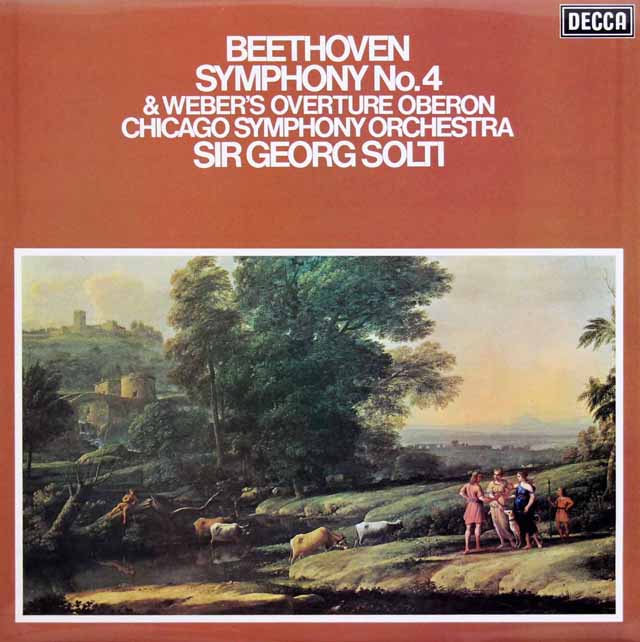 【オリジナル盤】　ショルティのベートーヴェン/交響曲第4番ほか　英DECCA　3626　LP レコード