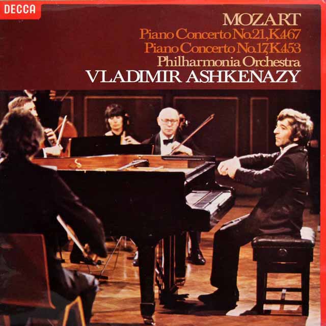 【オリジナル盤】　アシュケナージのモーツァルト/ピアノ協奏曲第21、17番　英DECCA　3626　LP レコード