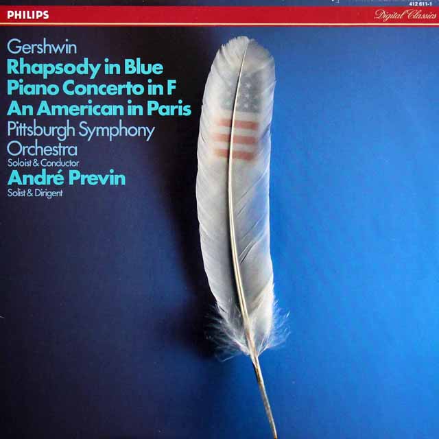 プレヴィンのガーシュウィン/「ラプソディ・イン・ブルー」ほか　蘭PHILIPS　3626　LP レコード