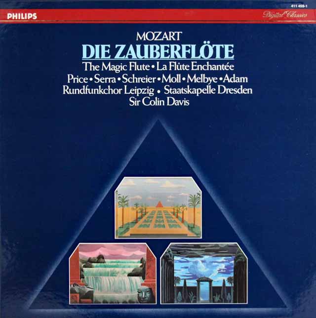 デイヴィスのモーツァルト/「魔笛」全曲　蘭PHILIPS　3626　LP レコード