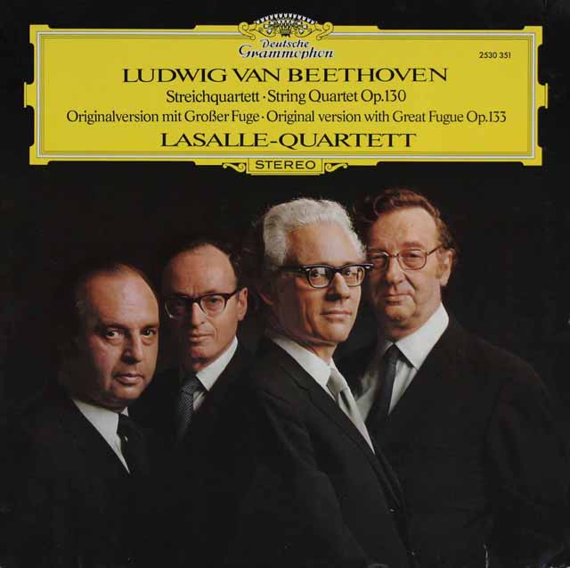 ラサール四重奏団のベートーヴェン/弦楽四重奏曲第13番　独DGG　3627　LP レコード