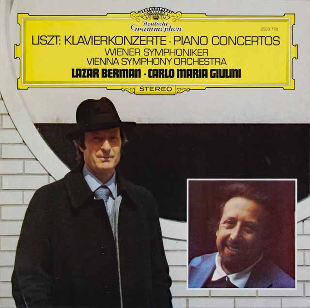 ベルマン、ジュリーニのリスト/ピアノ協奏曲第1、2番　独DGG　3627　LP レコード