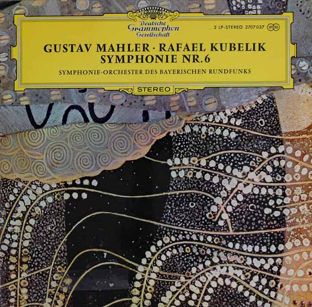 クーベリックのマーラー/交響曲第6番「悲劇的」、第10番　独DGG　3627　LP レコード