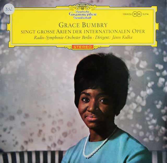 【赤ステレオ/独最初期盤】　バンブリーのオペラアリア集　独DGG　3628　LP レコード