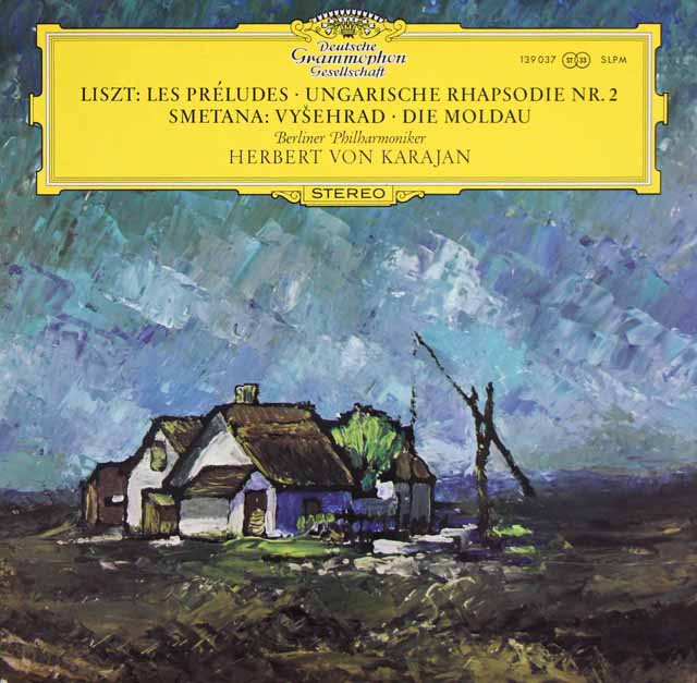 カラヤンのリスト/「前奏曲」、スメタナ/「モルダウ」ほか　独DGG　3628　LP レコード