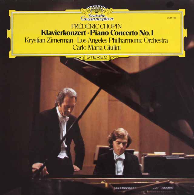 ツィマーマン、ジュリーニのショパン/ピアノ協奏曲第1番　独DGG　3628　LP レコード
