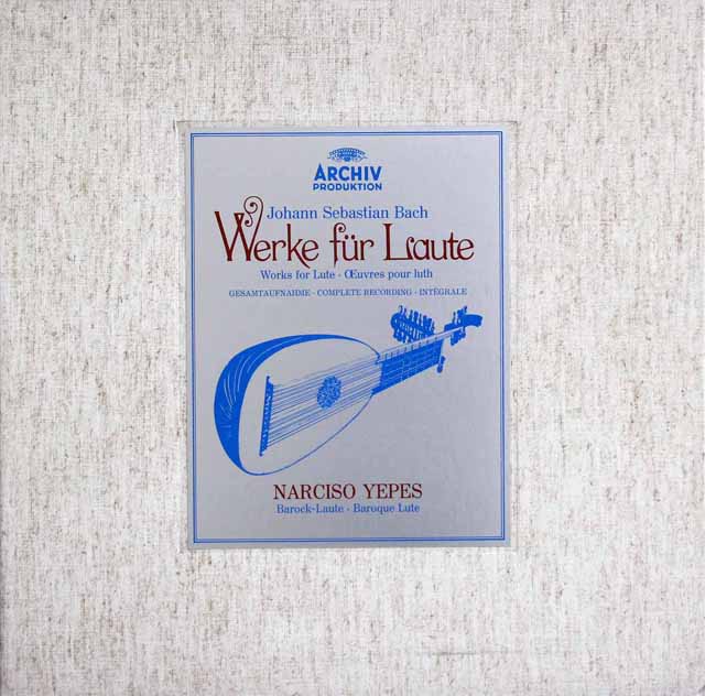 イエペスのバッハ/リュート作品集　独ARCHIV　3628　LP レコード