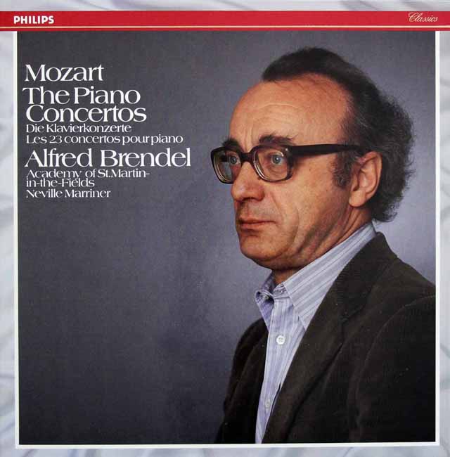 ブレンデル、マリナーのモーツァルト/ピアノ協奏曲全集　蘭PHILIPS　3630　LP レコード