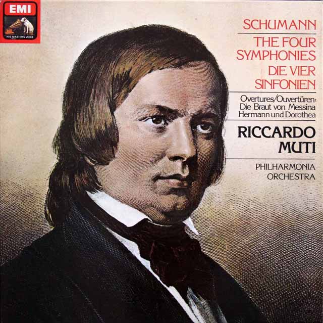 ムーティのシューマン/交響曲全集　英EMI　3630　LP レコード
