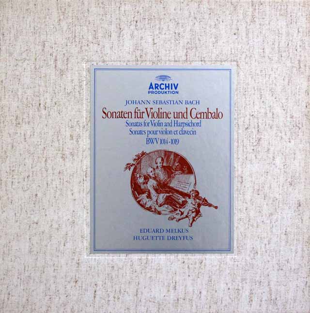 メルクス、ドレフュスのバッハ/ヴァイオリンソナタ集　独ARCHIV　3630　LP レコード