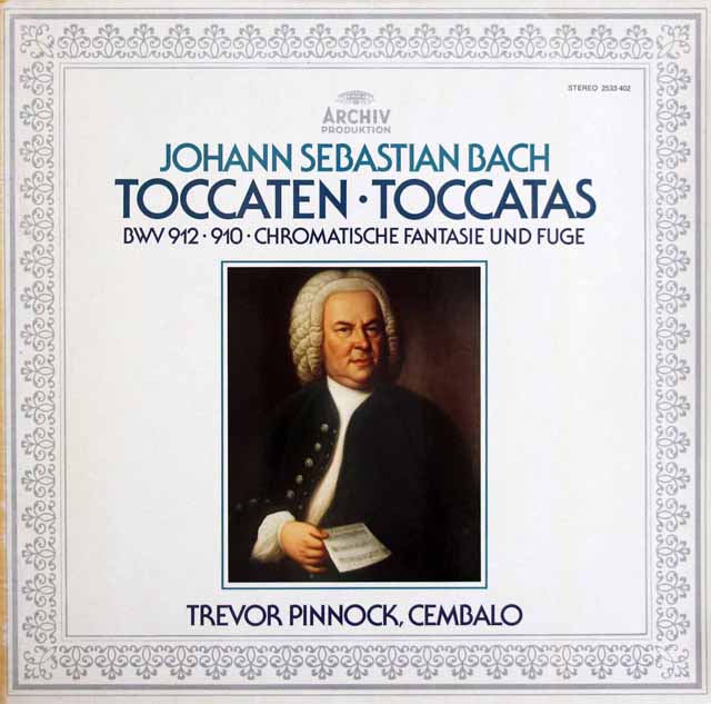 ピノックのバッハ/トッカータほか　独ARCHIV　3630　LP レコード