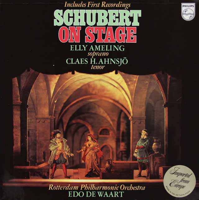 アメリング、アーンショーの「シューベルト・オン・ステージ」　蘭PHILIPS　3631　LP レコード