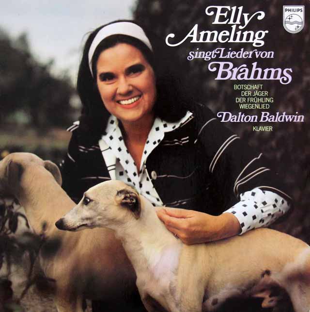 アメリングのブラームス/歌曲集　蘭PHILIPS　3631　LP レコード