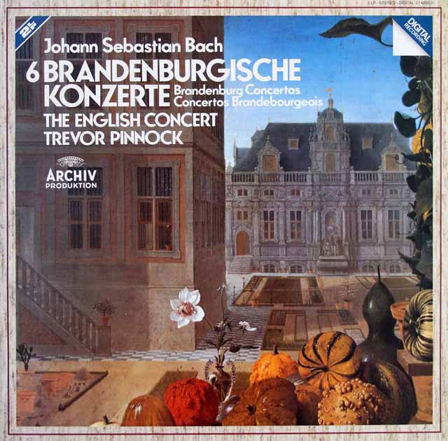 ピノックのバッハ/ブランデンブルク協奏曲全曲　独ARCHIV　3631　LP レコード