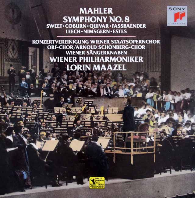 マゼールのマーラー/交響曲第8番「千人の交響曲」　独SONY CLASSICAL　3631　LP レコード