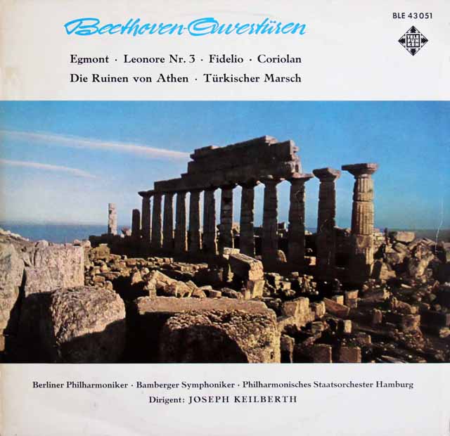 カイルベルトのベートーヴェン/序曲集　独TELEFUNKEN　3631　LP レコード
