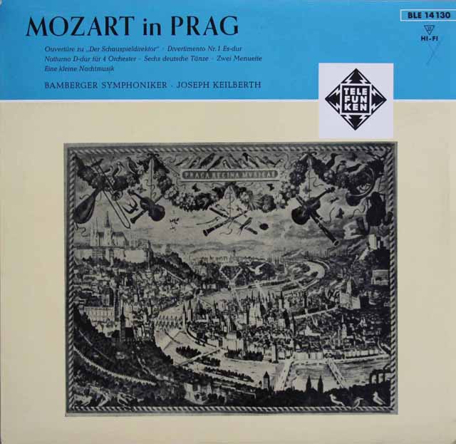 カイルベルトの「モーツァルト・イン・プラハ」　独TELEFUNKEN　3631　LP レコード