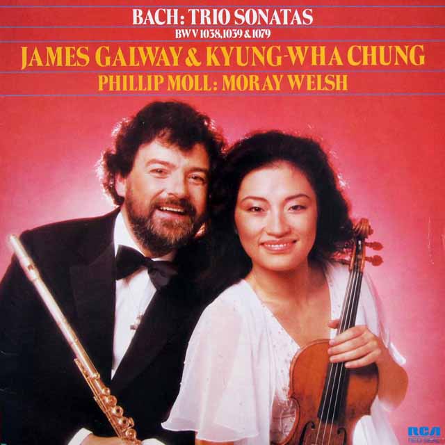 チョン、ゴールウェイ、ウェルシュ、モルのバッハ/トリオ・ソナタ集　独RCA　3631　LP レコード