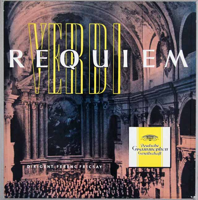 フリッチャイのヴェルディ/「レクイエム」 　独DGG　3632　LP レコード