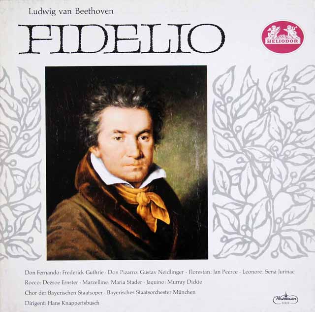 【モノラル】　クナッパーツブッシュのベートーヴェン/「フィデリオ」全曲　独HELIODOR　3632　LP レコード