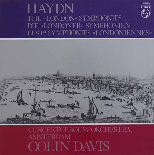 デイヴィスのハイドン/ロンドン交響曲集（全12曲）　蘭PHILIPS　3632　LP レコード