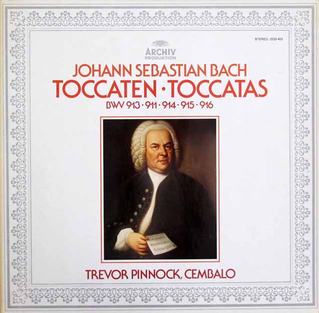 ピノックのバッハ/トッカータほか　独ARCHIV　3632　LP レコード