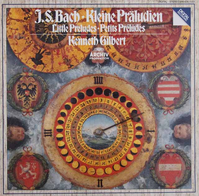 ギルバートのバッハ/小プレリュード集　独ARCHIV　3632　LP レコード
