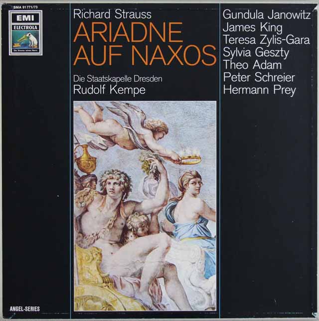 ケンペのR.シュトラウス/「ナクソス島のアリアドネ」全曲　独EMI（ELECTROLA）　3632　LP レコード