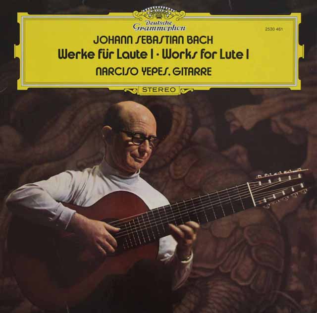イエペスのバッハ/リュート作品集 vol.1　独DGG　3632　LP レコード