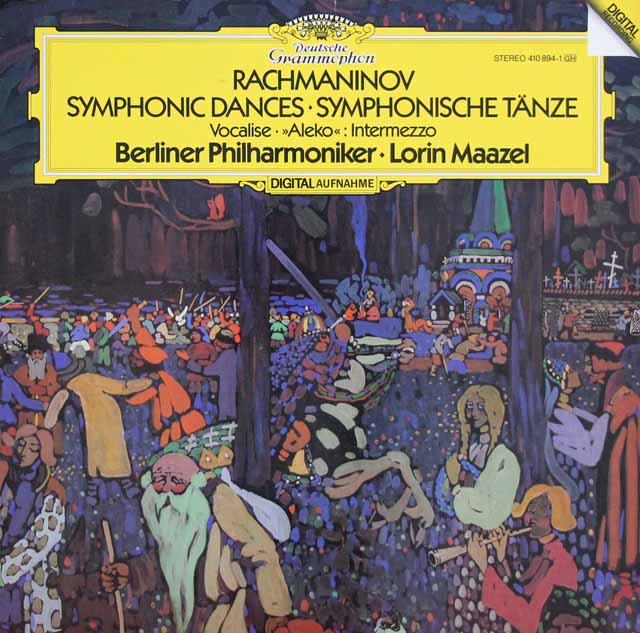マゼールのラフマニノフ/交響的舞曲、ヴォカリーズ ほか　独DGG　3632　LP レコード