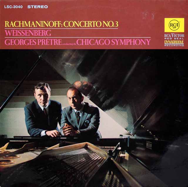 ワイセンベルク、プレートルのラフマニノフ/ピアノ協奏曲第3番　独RCA　3632　LP レコード