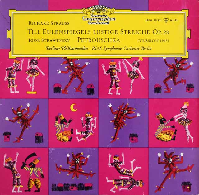 【モノラル】　フリッチャイのR.シュトラウス/交響詩「ティル・オイレンシュピーゲルの愉快ないたずら」ほか　独DGG　3633　LP レコード