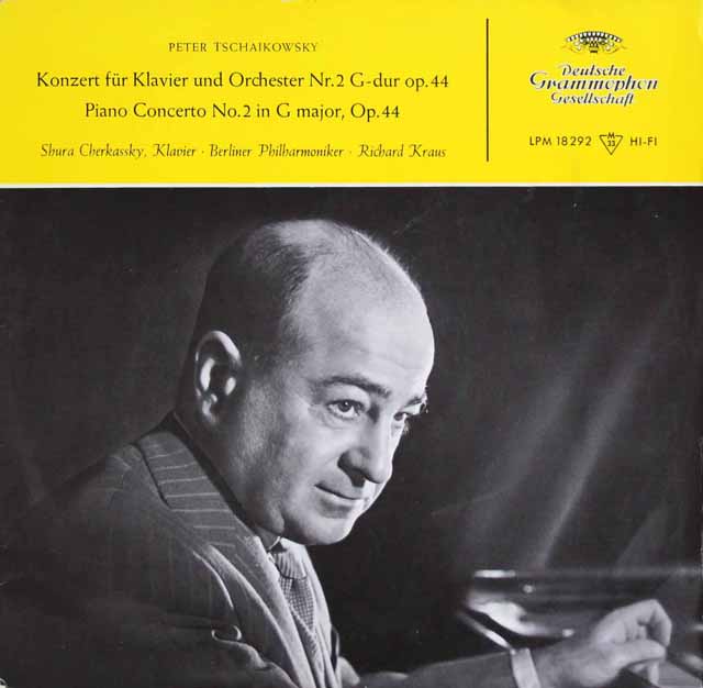 チェルカスキーのチャイコフスキー/ピアノ協奏曲第2番　独DGG　3633　LP レコード