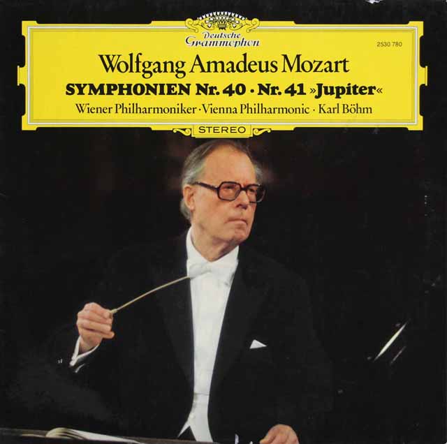 ベームのモーツァルト/交響曲第40、41番「ジュピター」　独DGG　3633　LP レコード