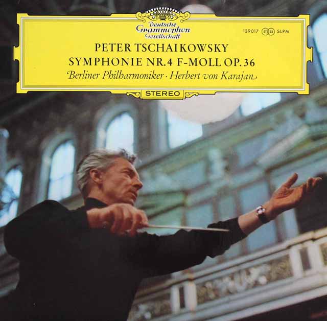 カラヤンのチャイコフスキー/交響曲第4番　独DGG　3633　LP レコード