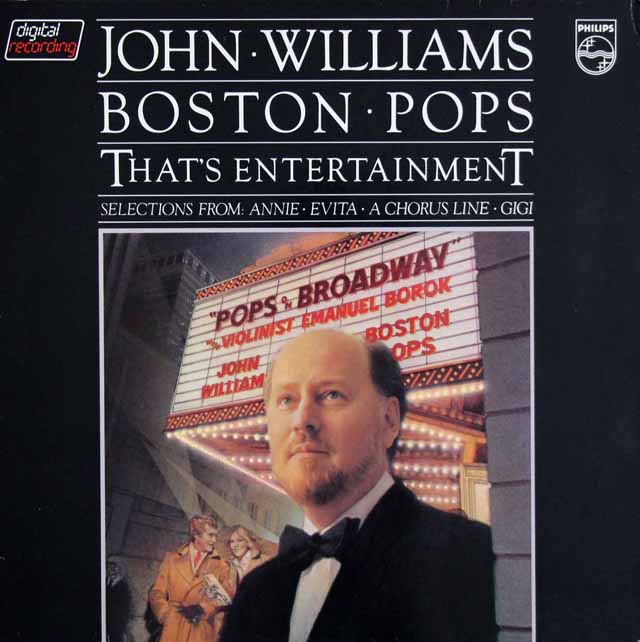 J.ウィリアムズ、ボストン・ポップスの「ザッツ・エンターテイメント」　蘭PHILIPS　3633　LP レコード