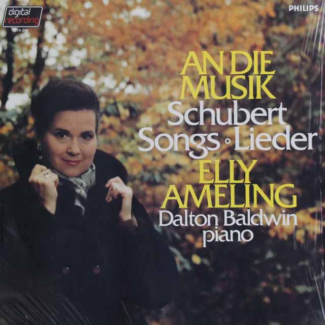 アメリングのシューベルト/歌曲集「音楽に寄せて」ほか　蘭PHILIPS　3633　LP レコード
